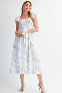 Abito Midi | Boho Busto smoccato | Primavera/Estate