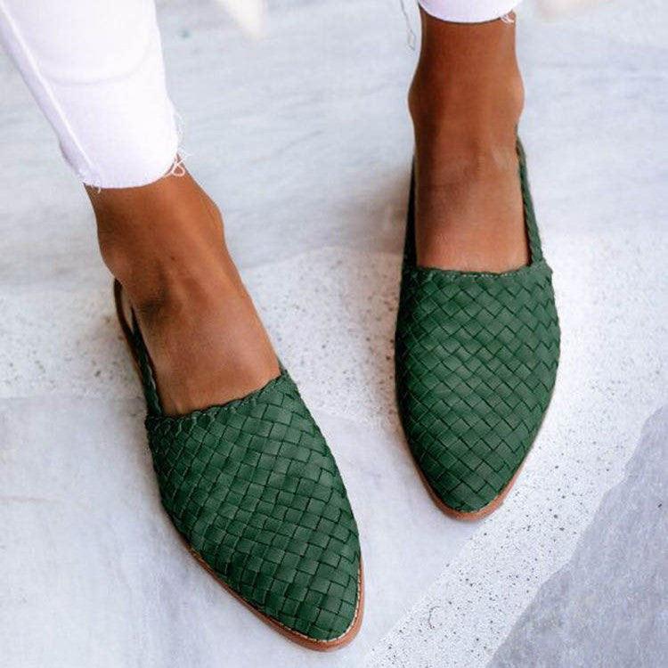 Scarpe Slingback Woven Chic