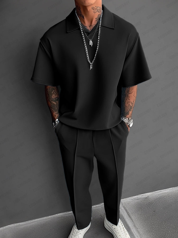 Eric Completo Estivo Elegante: Polo e Pantalone Stile Moderno