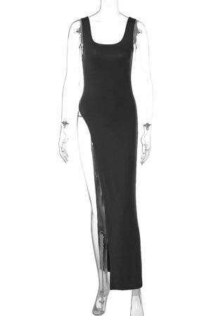 Abito/Top Minimalista con Spacco Audace
