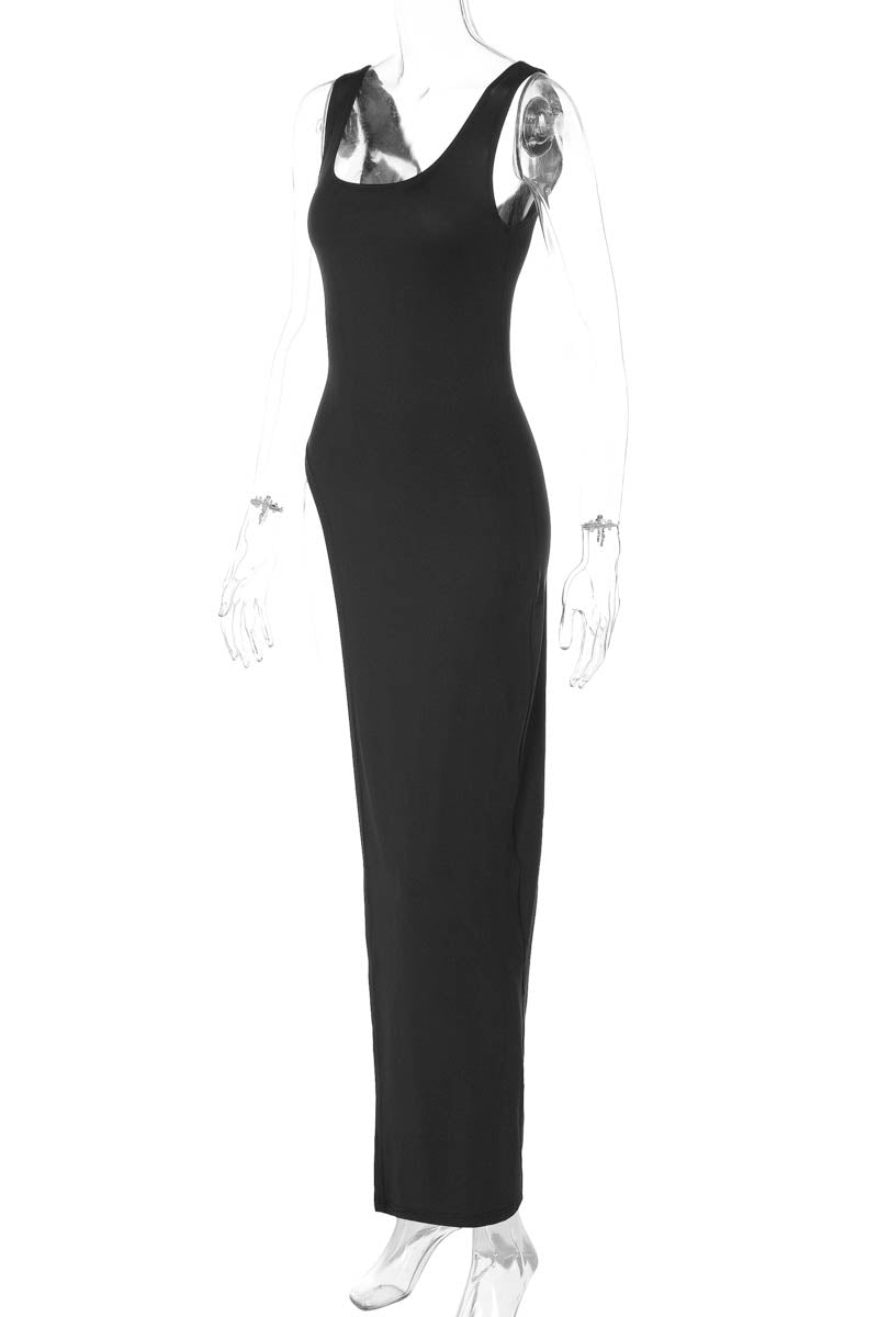 Abito/Top Minimalista con Spacco Audace