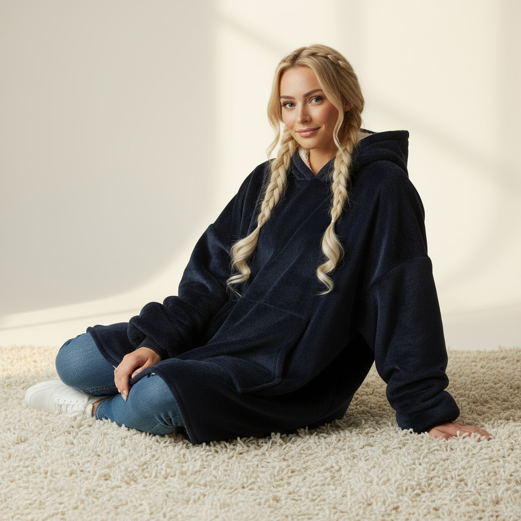 Coperta Indossabile Navy: Comfort e Stile Imbattibili