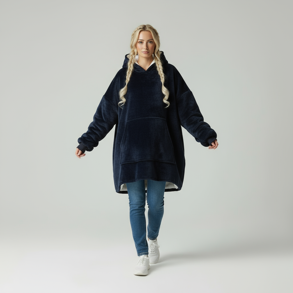 Coperta Indossabile Navy: Comfort e Stile Imbattibili