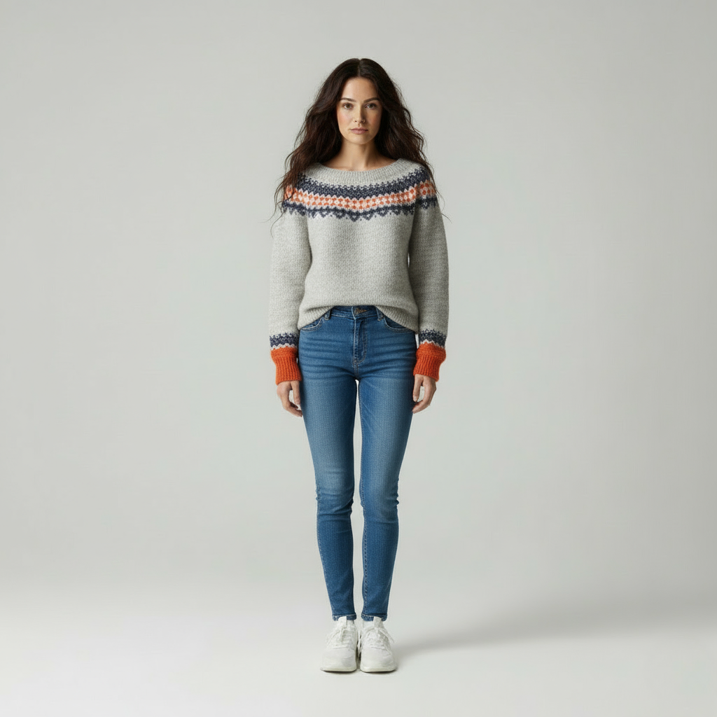 Nordic Faiza con Motivo Geometrico