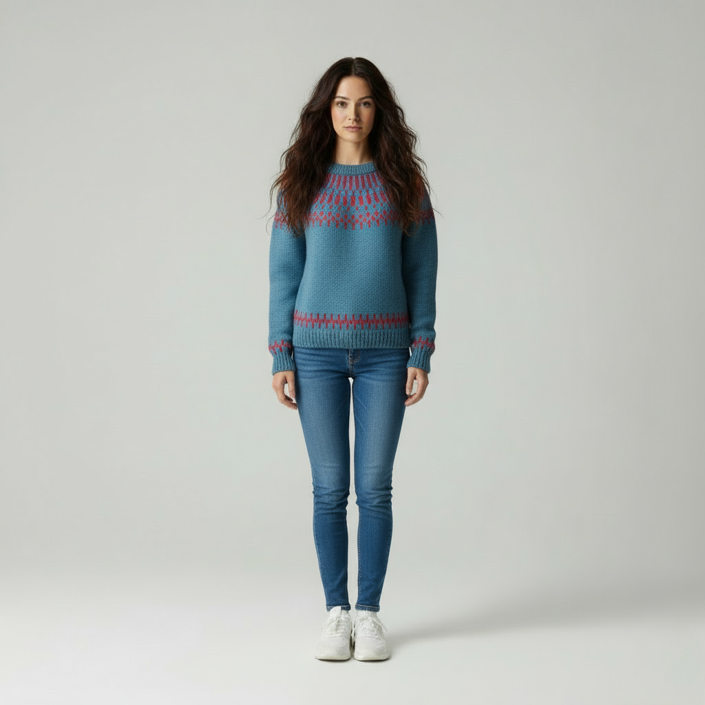 Nordic Faiza con Motivo Geometrico