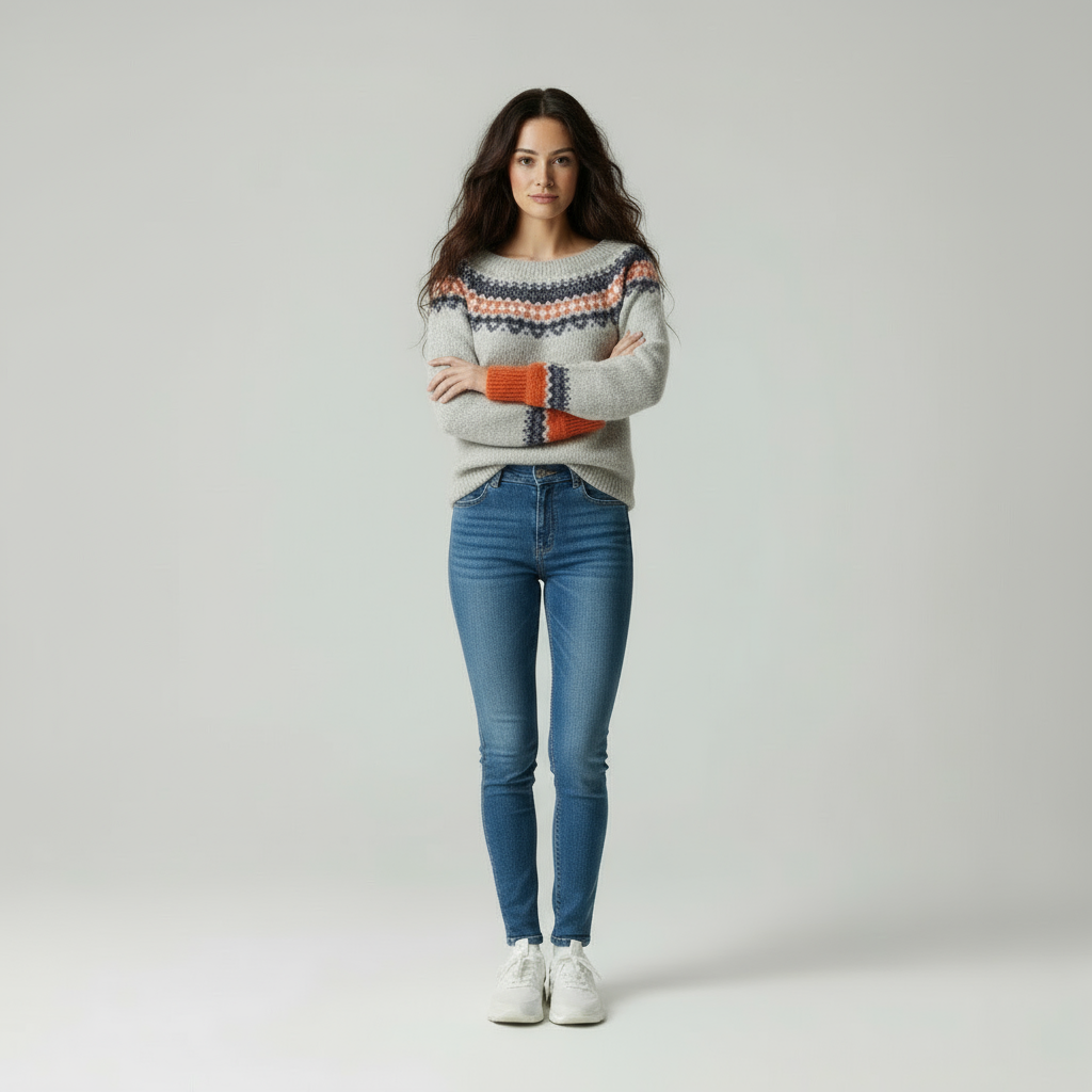 Nordic Faiza con Motivo Geometrico