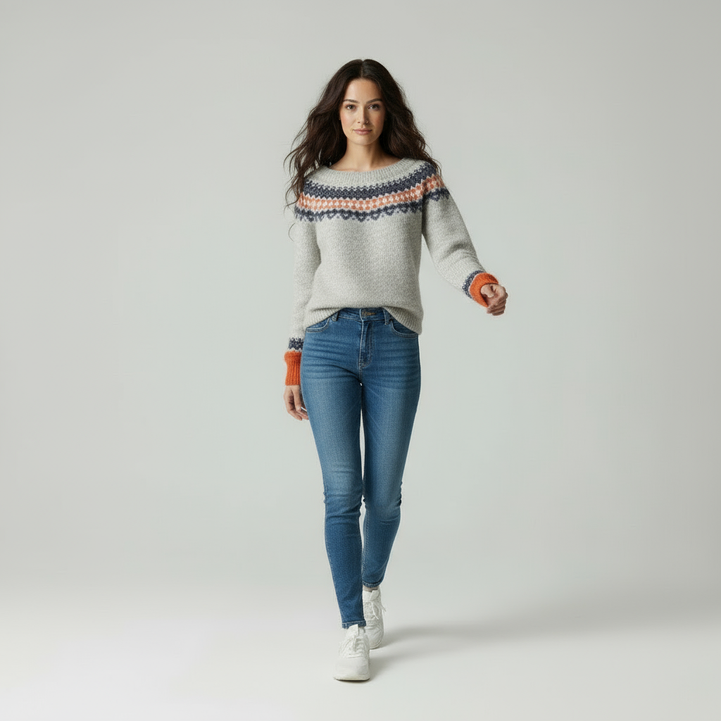 Nordic Faiza con Motivo Geometrico