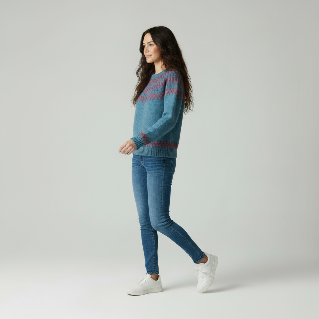 Nordic Faiza con Motivo Geometrico