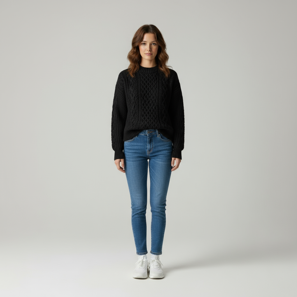 Maglione in Lana a Treccia Aviana