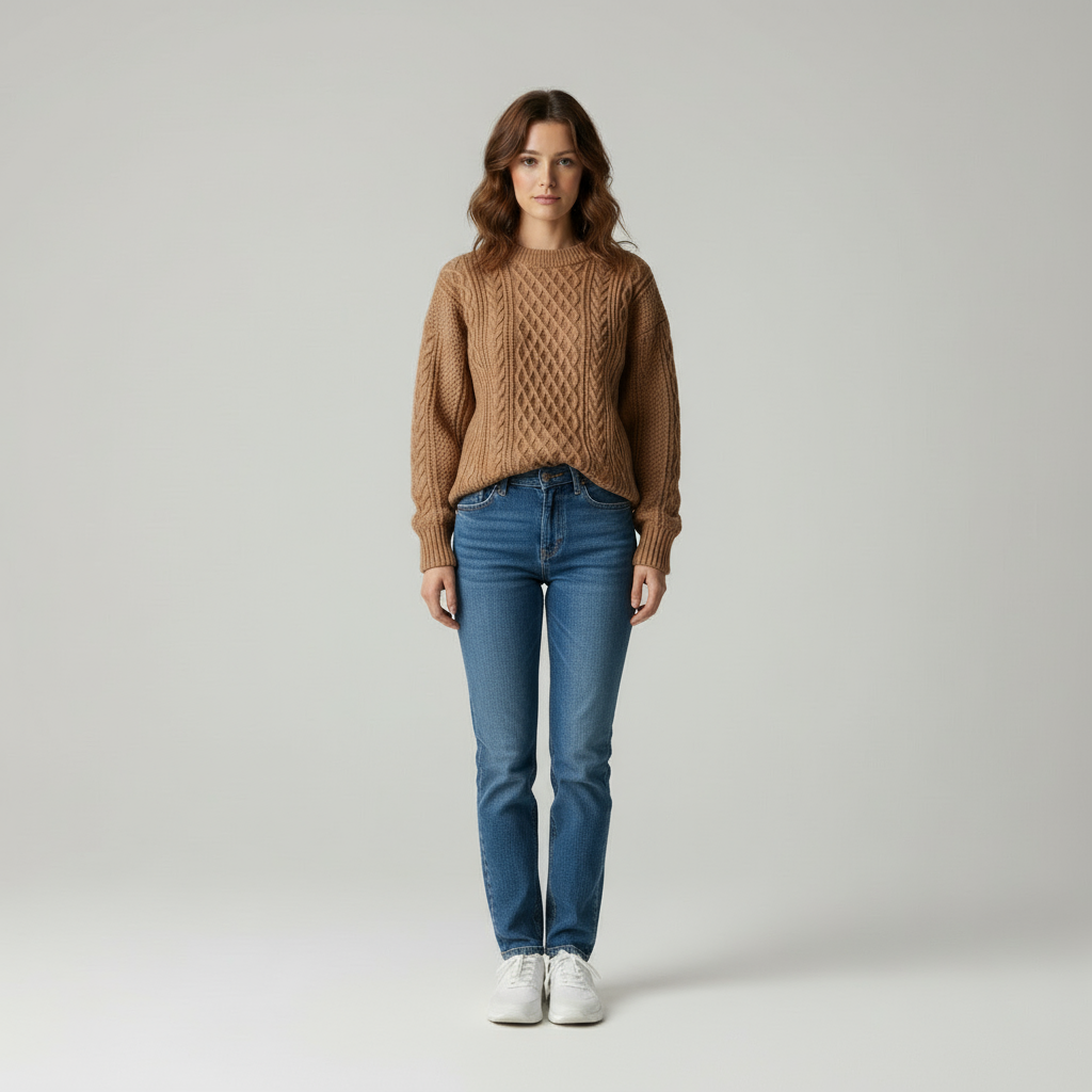 Maglione in Lana a Treccia Aviana