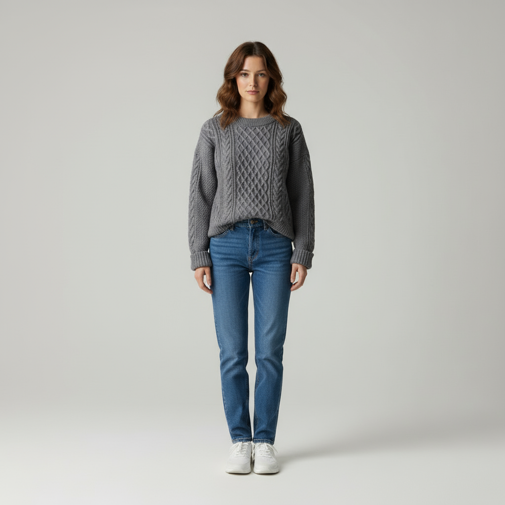 Maglione in Lana a Treccia Aviana