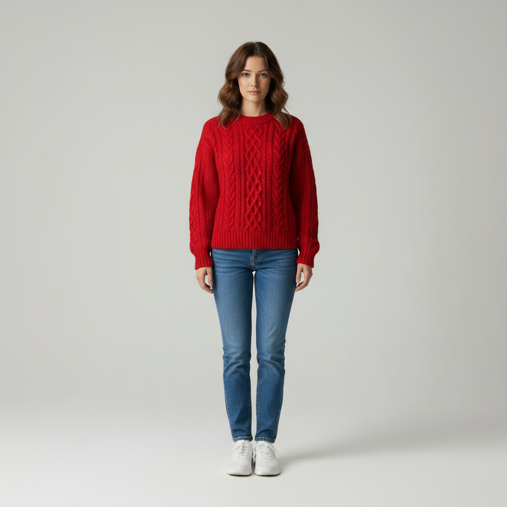 Maglione in Lana a Treccia Aviana