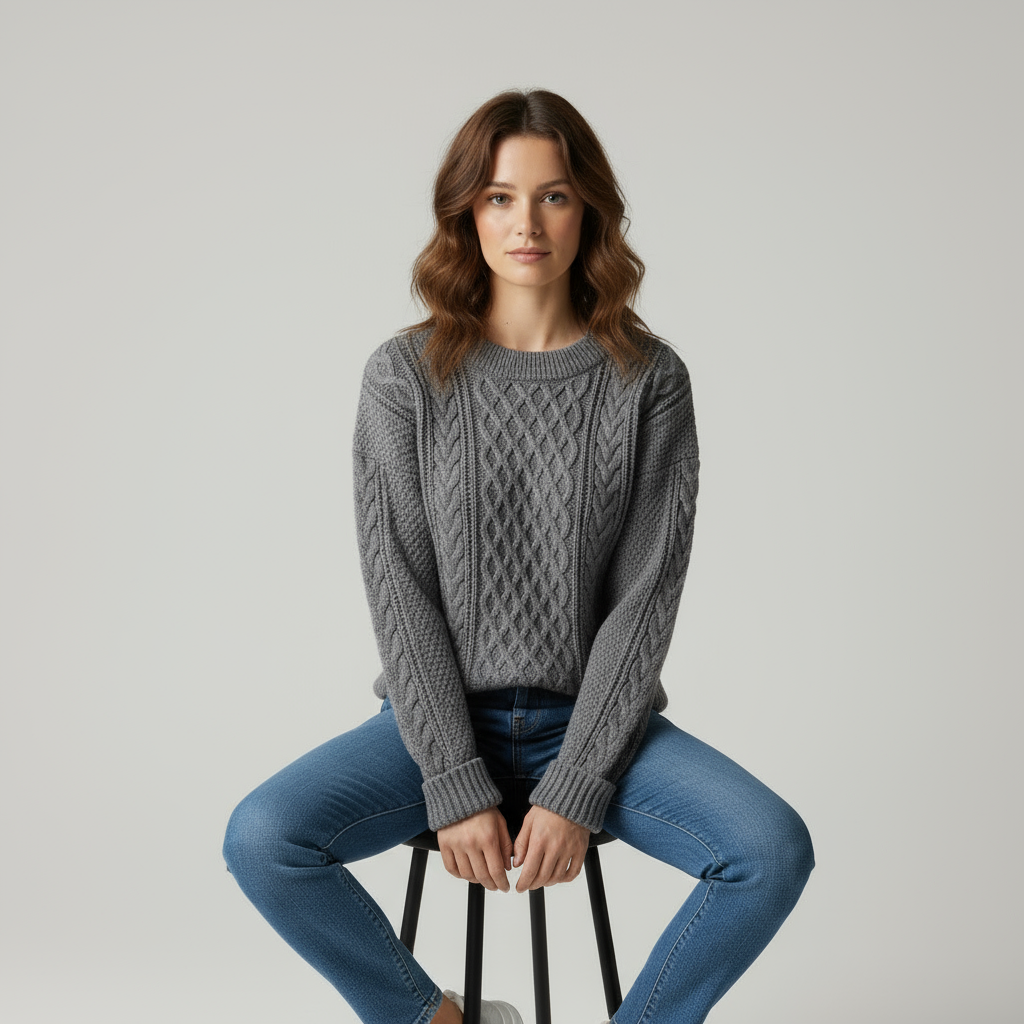 Maglione in Lana a Treccia Aviana