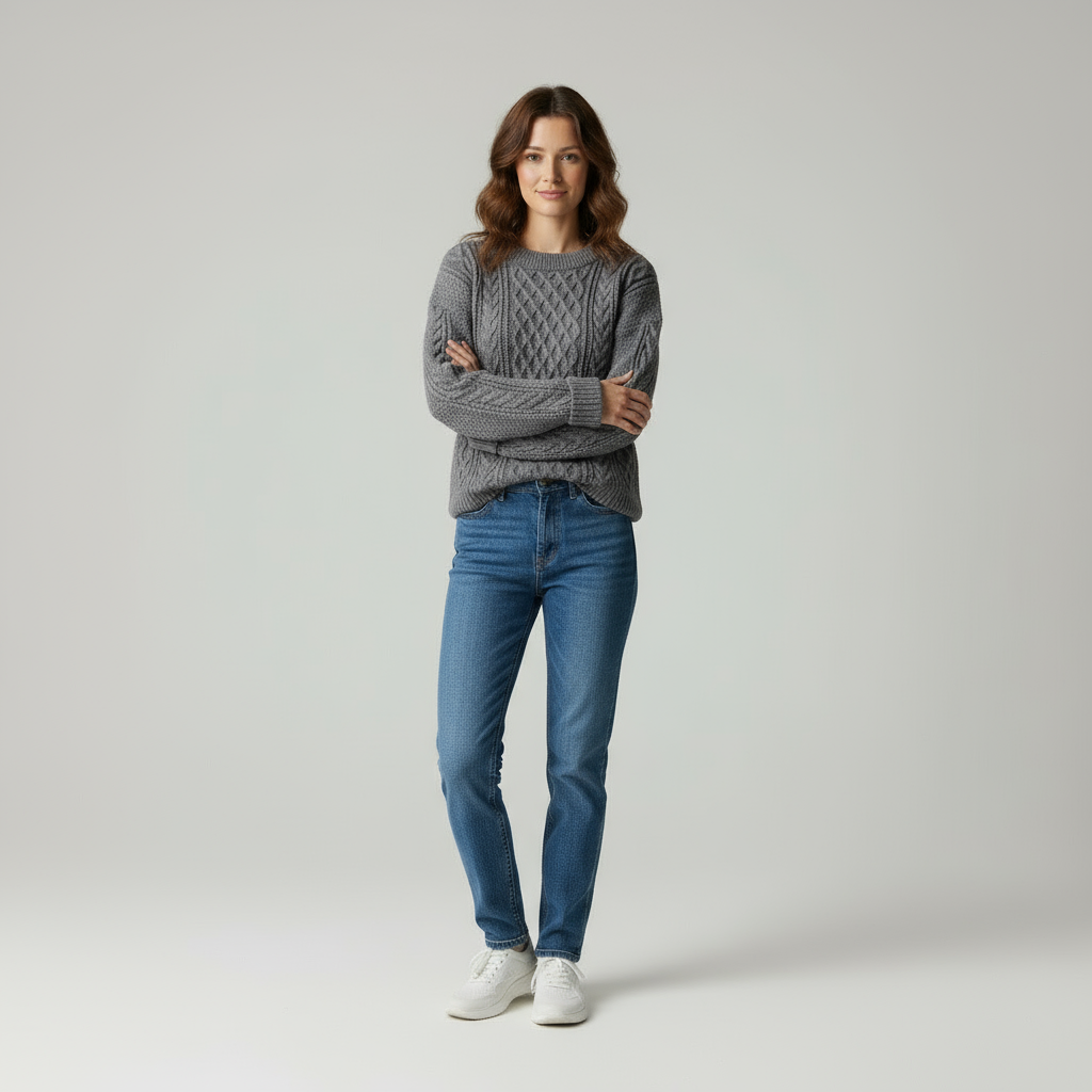 Maglione in Lana a Treccia Aviana