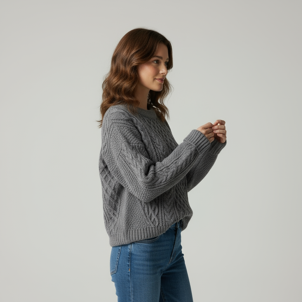 Maglione in Lana a Treccia Aviana