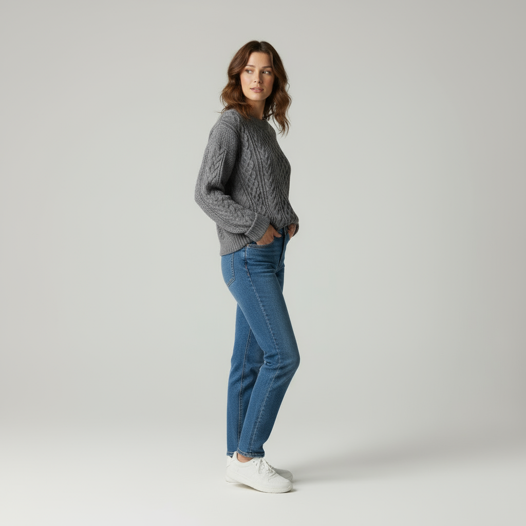 Maglione in Lana a Treccia Aviana