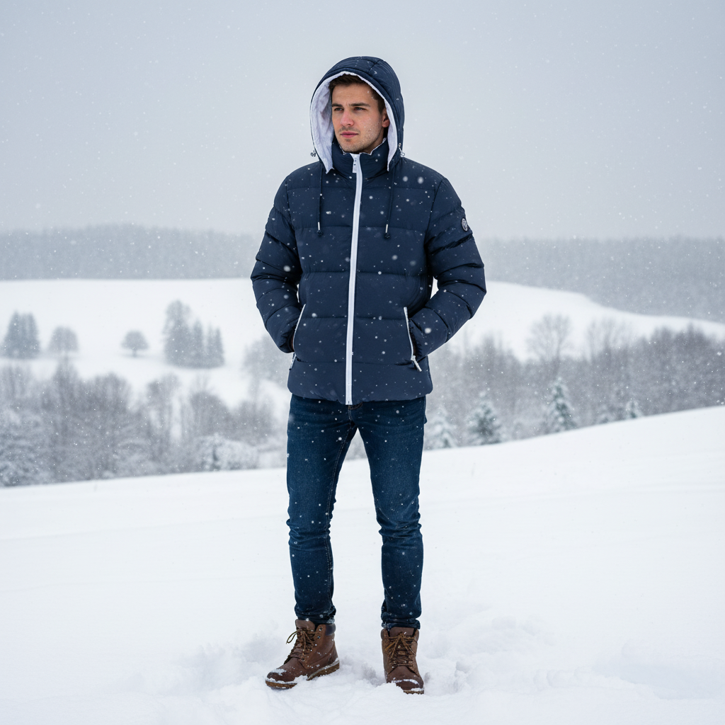 Matteo Invernale Uomo Imbottito Stile Moderno