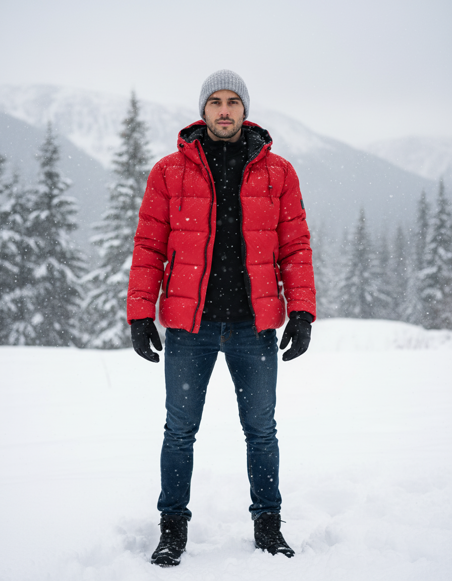 Matteo Invernale Uomo Imbottito Stile Moderno