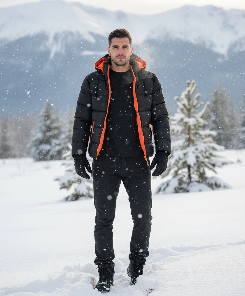 Matteo Invernale Uomo Imbottito Stile Moderno