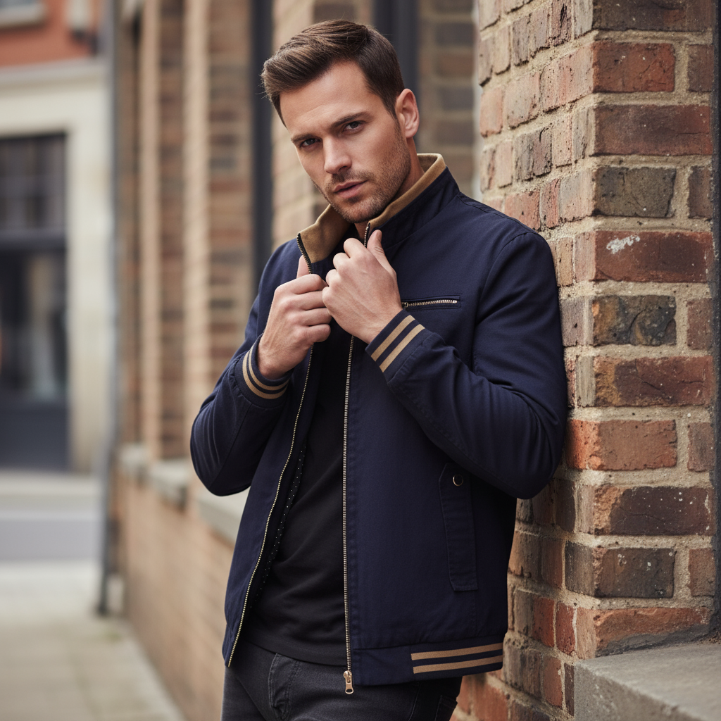 Alessandro Uomo Casual in Puro Cotone Lavato