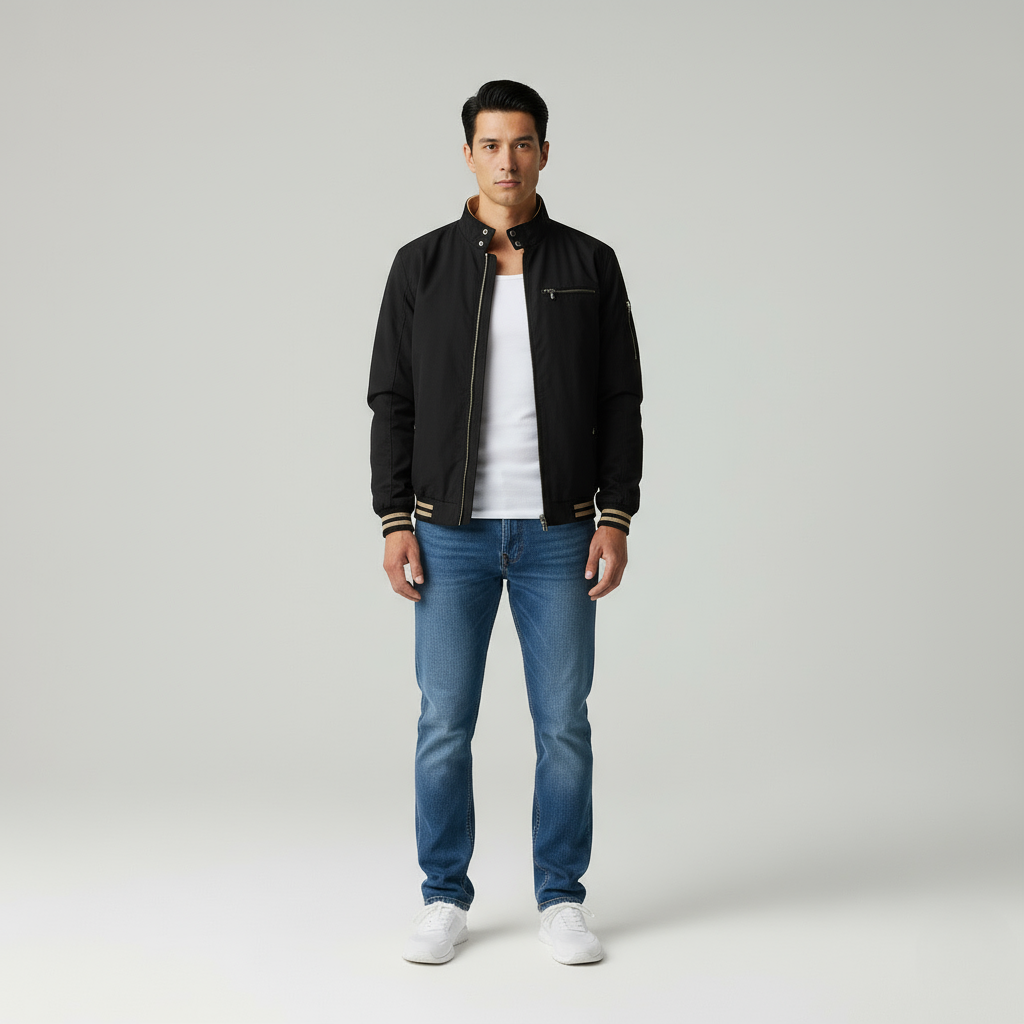 Alessandro Uomo Casual in Puro Cotone Lavato