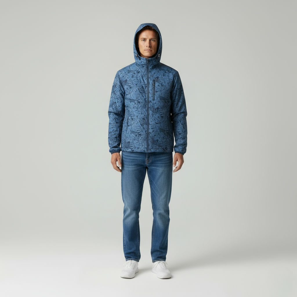 Marco Tecnica Antivento Con Cappuccio Uomo