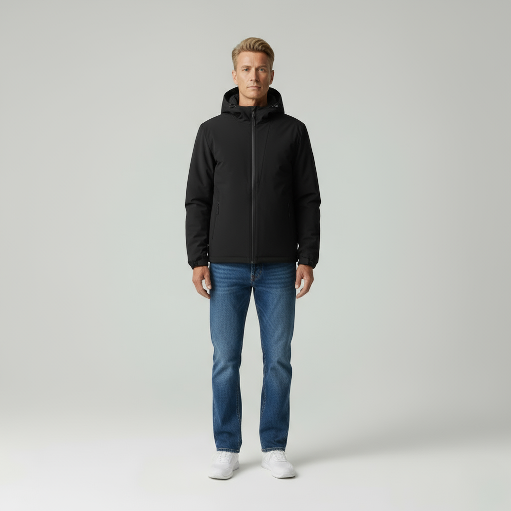 Marco Tecnica Antivento Con Cappuccio Uomo