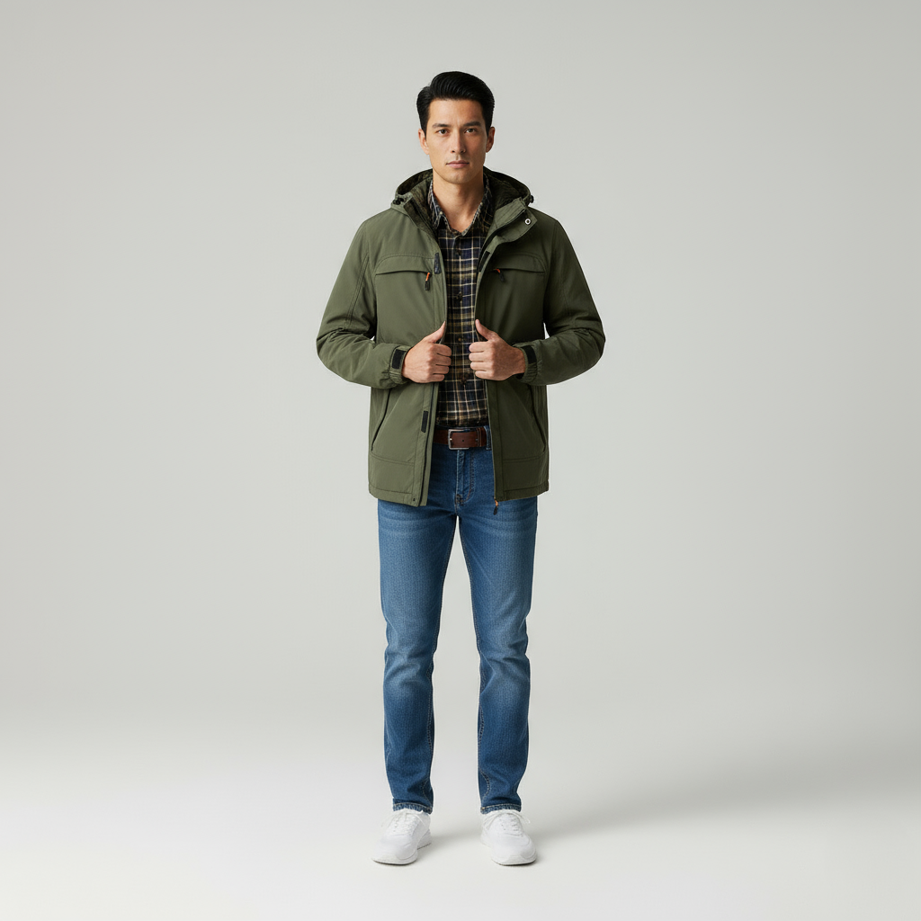 Lorenzo Outdoor Uomo Quick-Dry Tecnica in Stile Chic