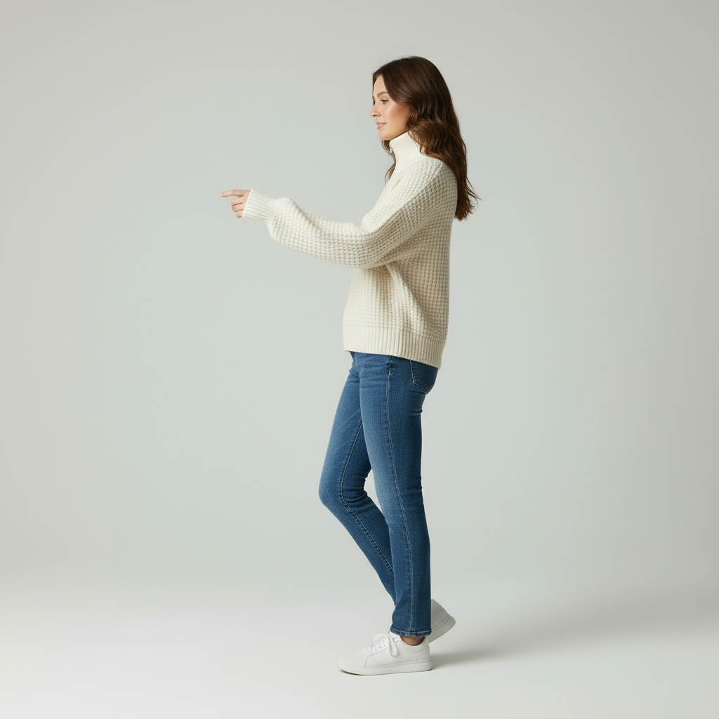 Dolcevita Donna con Zip in Stile Chic