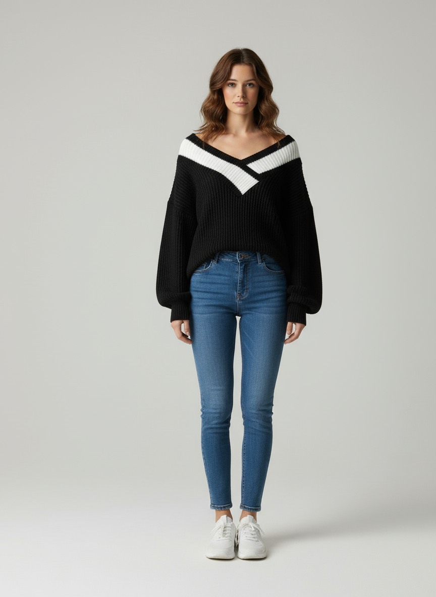 Raquel Spalle Scoperte con V Contrasto