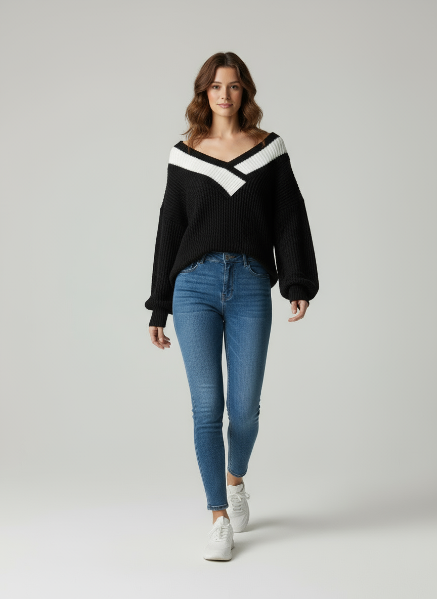 Raquel Spalle Scoperte con V Contrasto