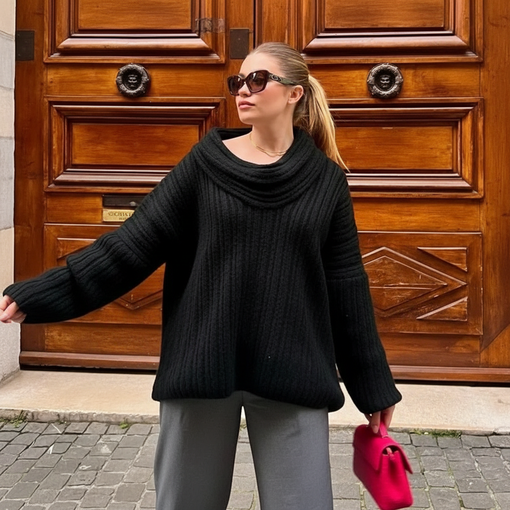 Oversize Scivolato Drusilla in Maglia Lavorata