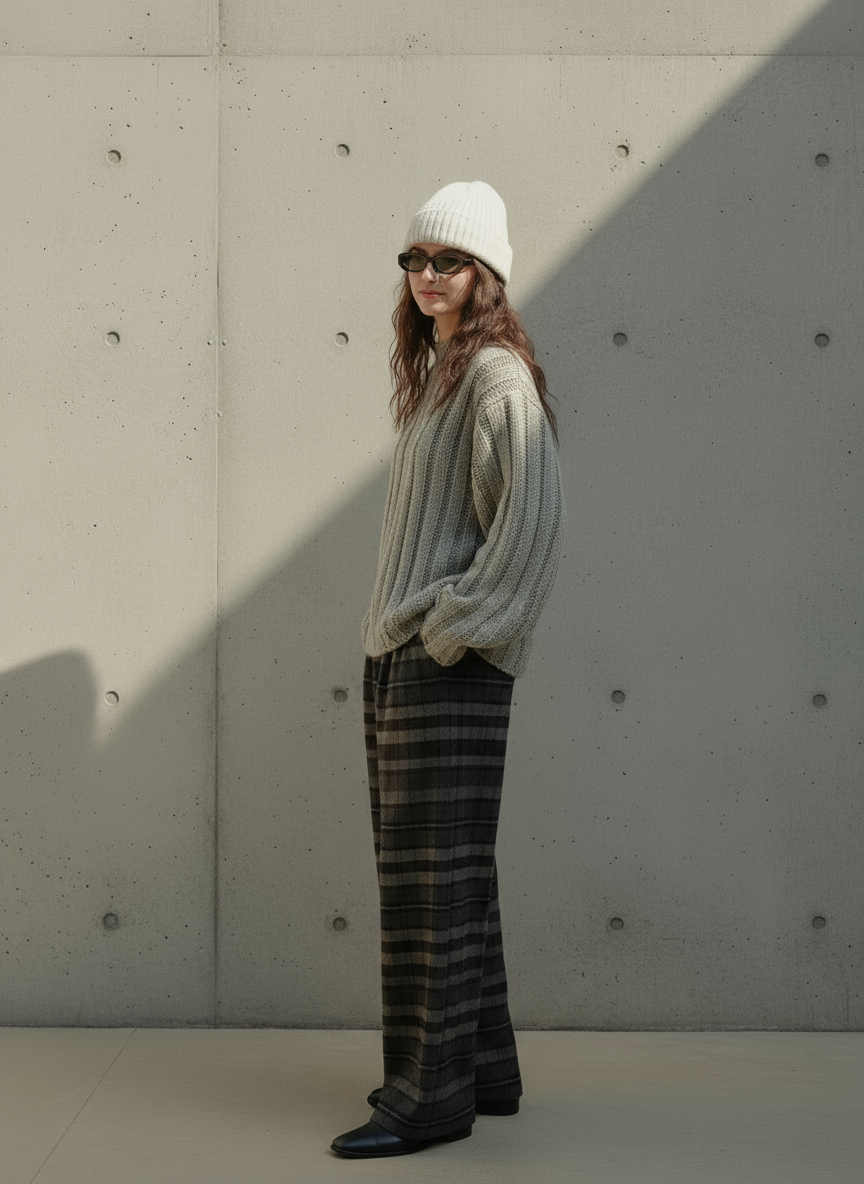 Drucilla Lavorato a Treccia in Misto Lana