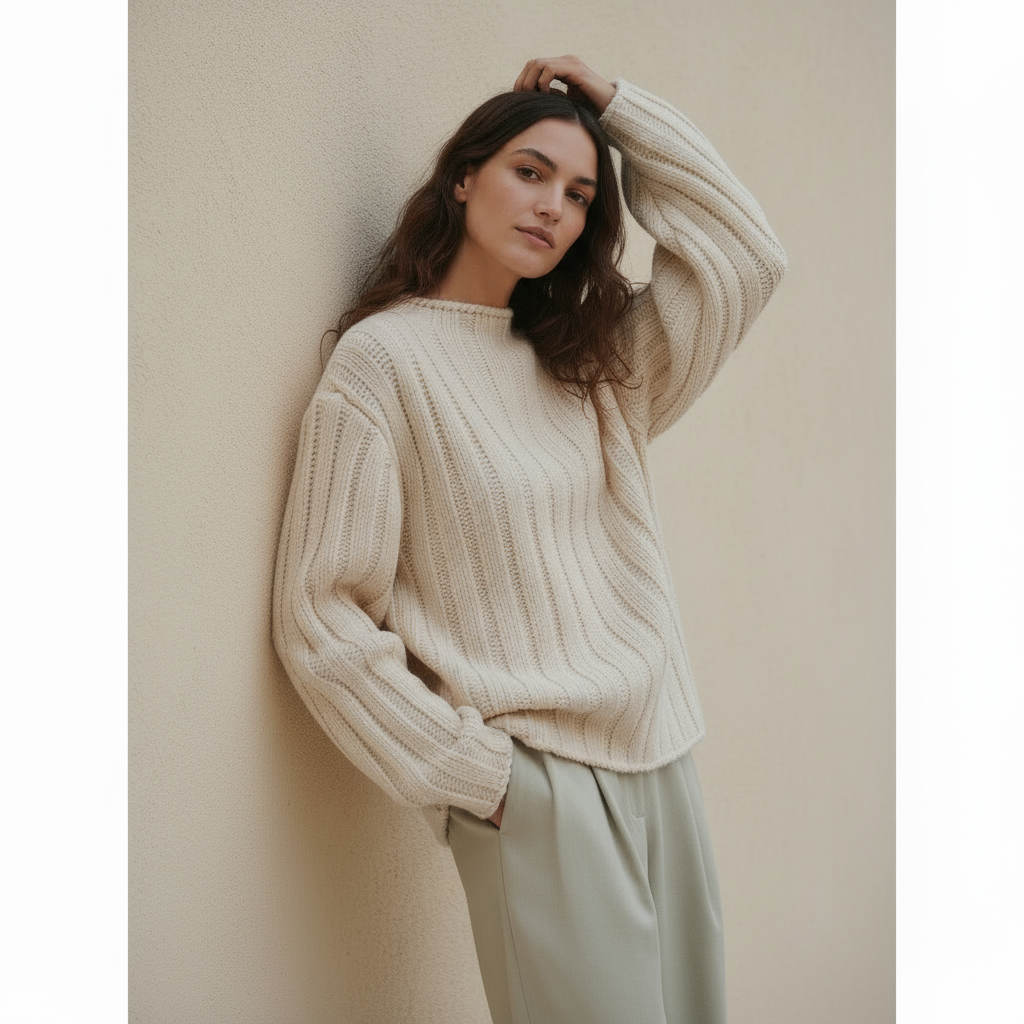 Drucilla Lavorato a Treccia in Misto Lana