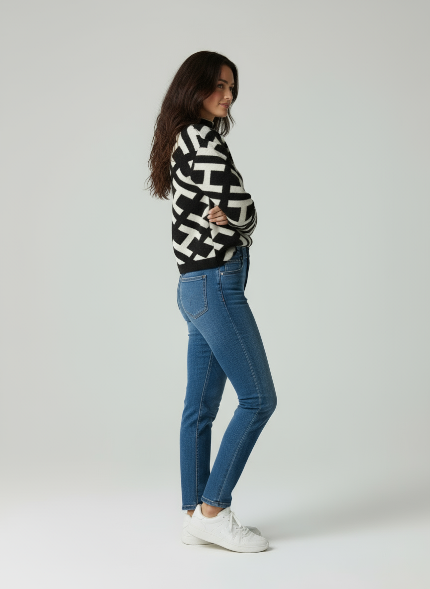 Lisara Geometrico Dolcevita Donna