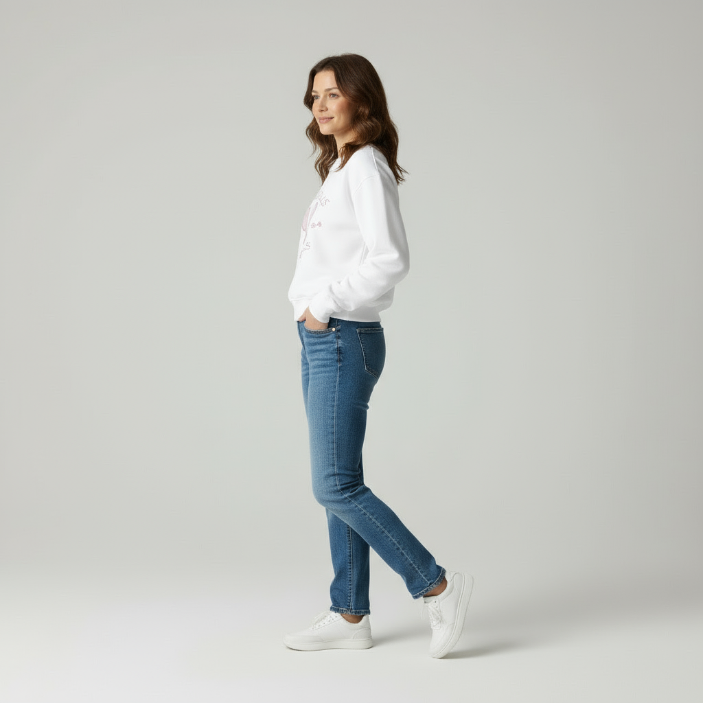 Felpa Girocollo Philothea Ricamo Tennis