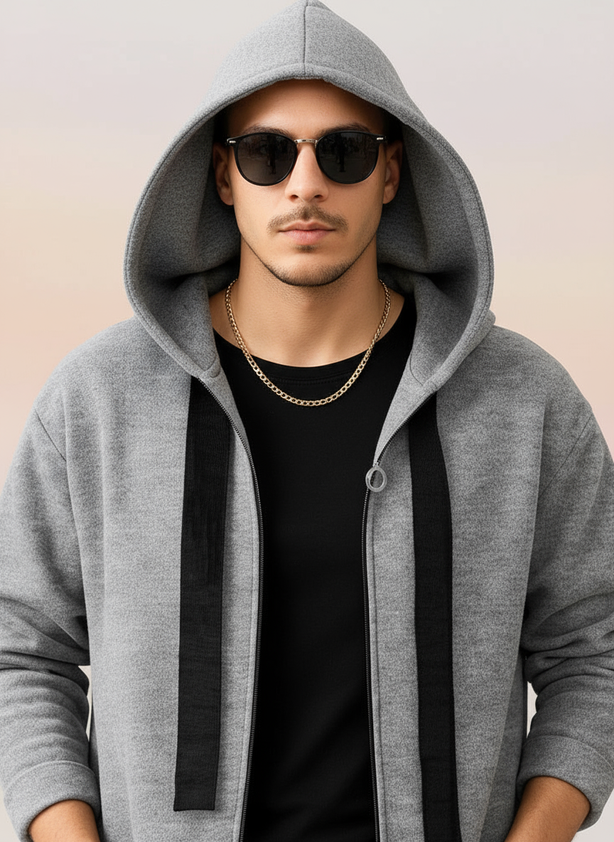 Marc Giacca lunga con cappuccio  in stile moderno