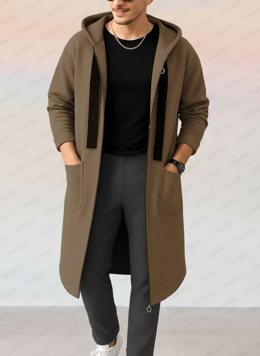 Marc Giacca lunga con cappuccio  in stile moderno