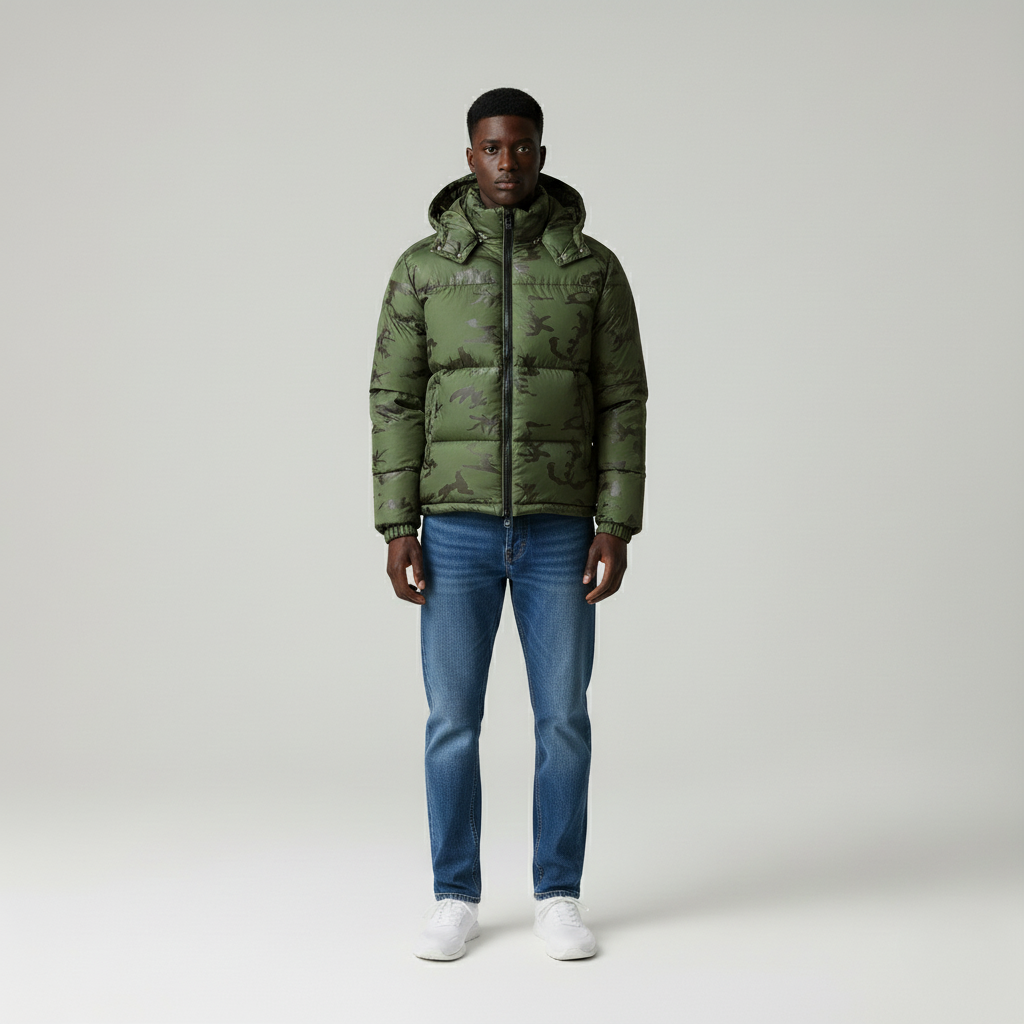 Paolo Winter Parka Camouflage Elegante e caldo