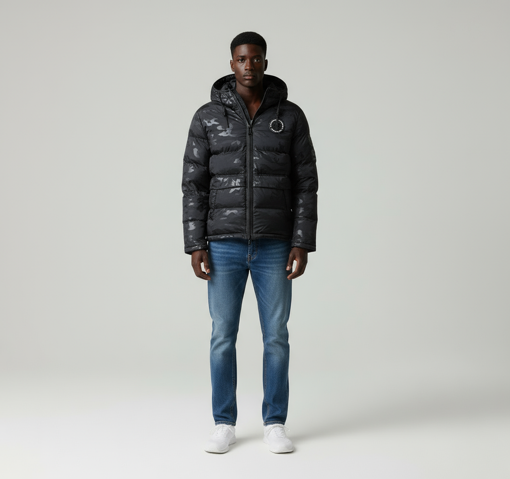 Paolo Winter Parka Camouflage Elegante e caldo