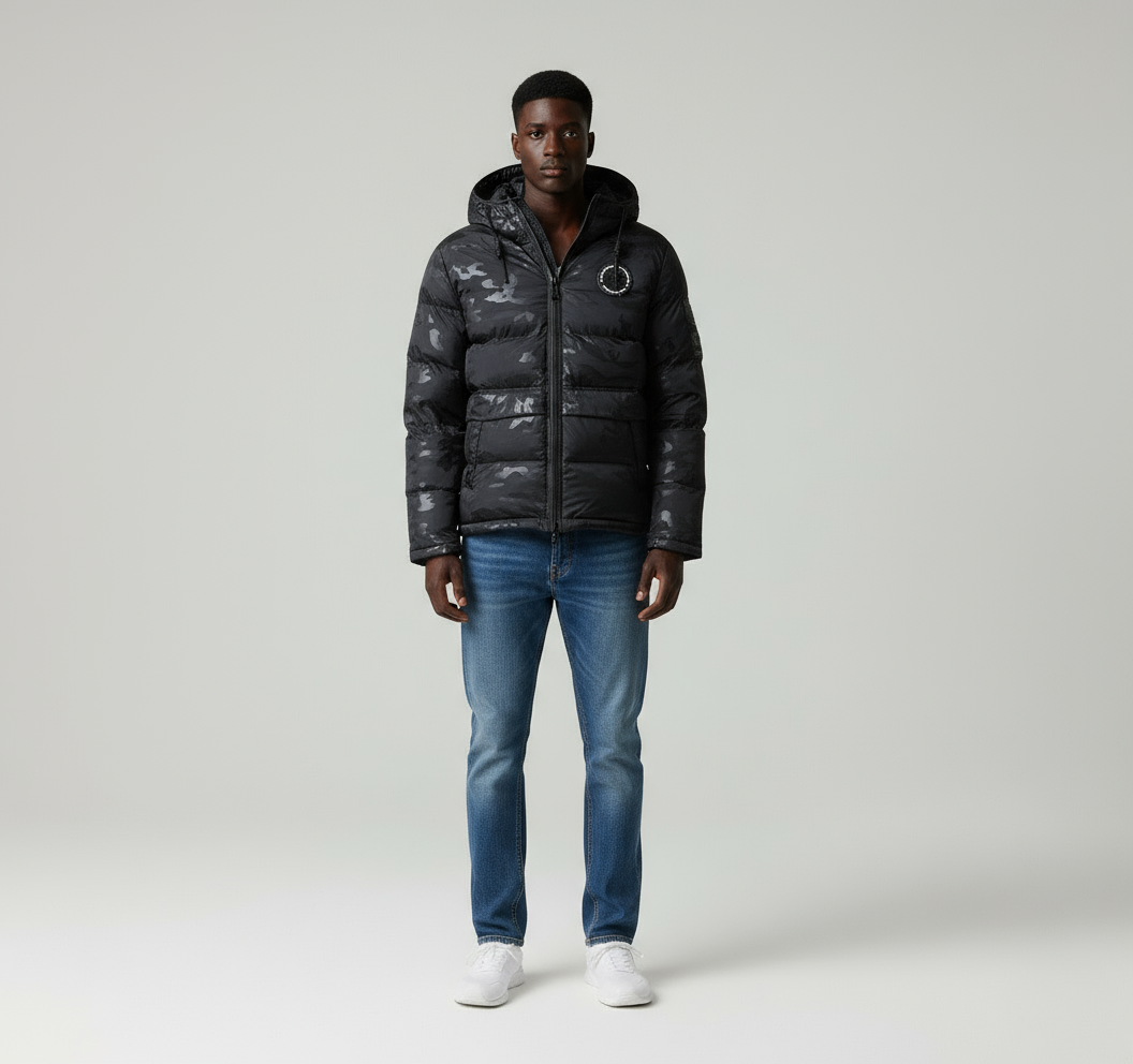 Paolo Winter Parka Camouflage Elegante e caldo