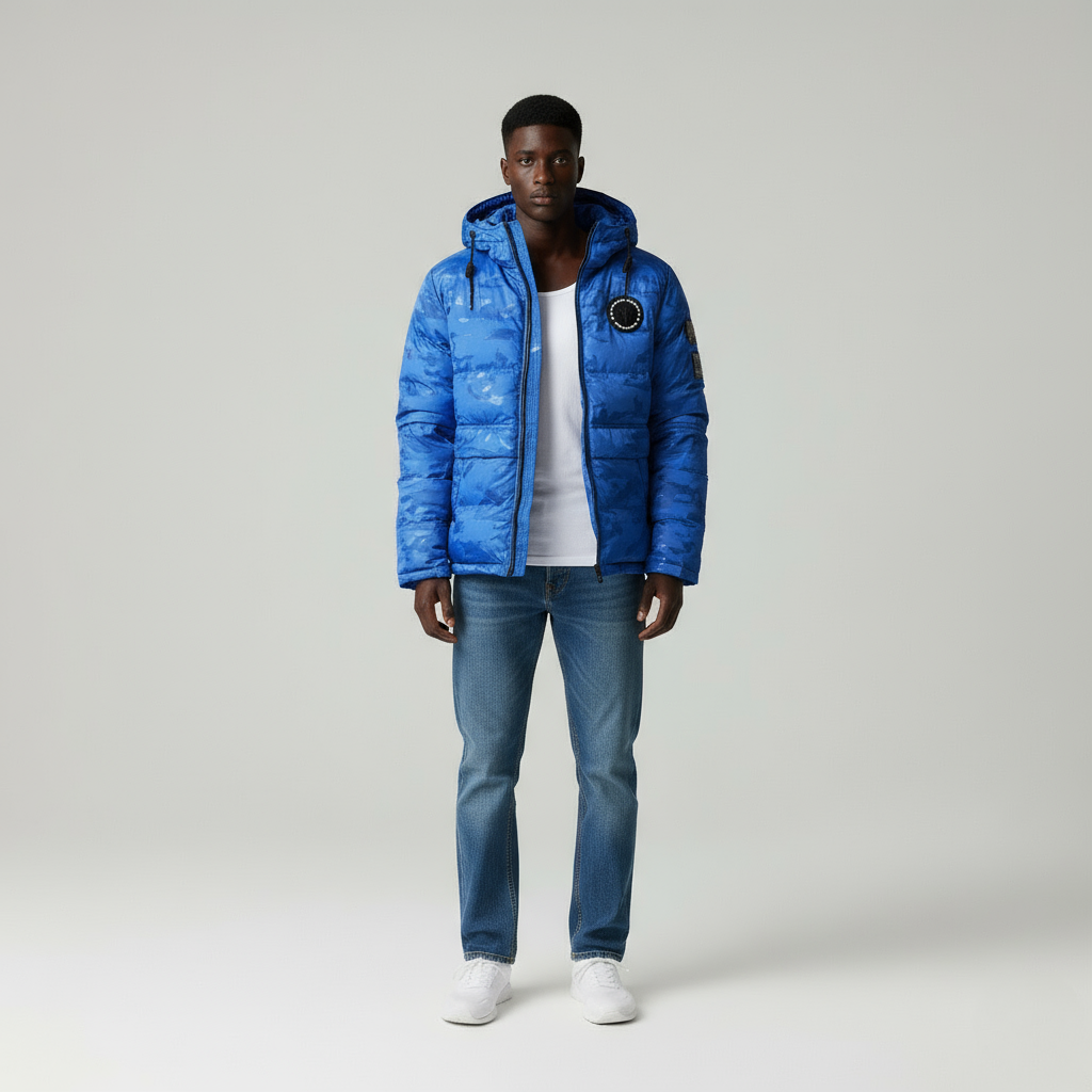 Paolo Winter Parka Camouflage Elegante e caldo