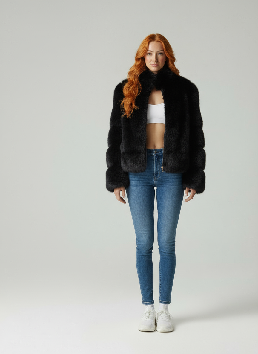 Aurora Soft Coat in elegante pelliccia sintetica