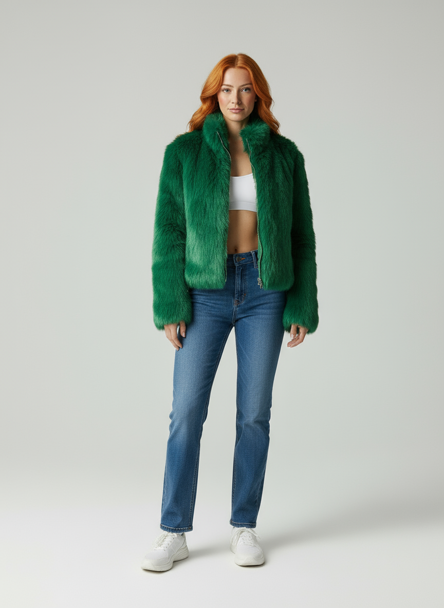 Aurora Soft Coat in elegante pelliccia sintetica