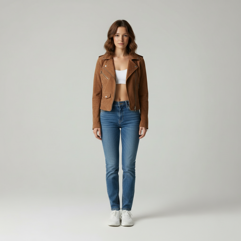 Noa Giacca Corta Effetto Pelle da Donna