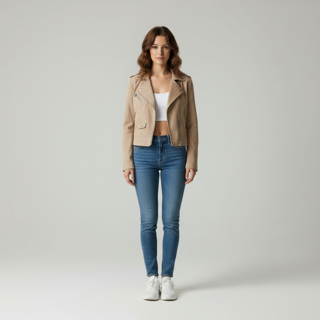 Noa Giacca Corta Effetto Pelle da Donna