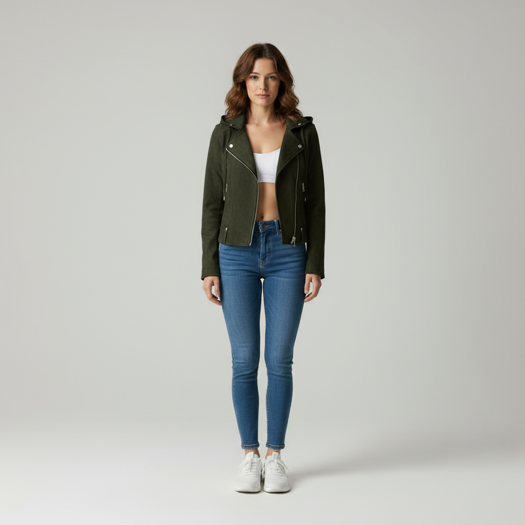 Noa Giacca Corta Effetto Pelle da Donna