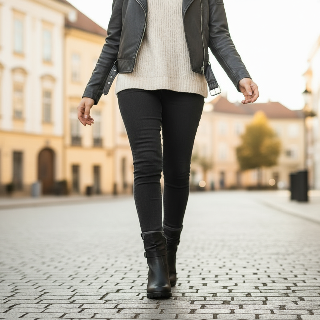 Sophie Stivaletti Sophie con Tacco e Maglia a Coste