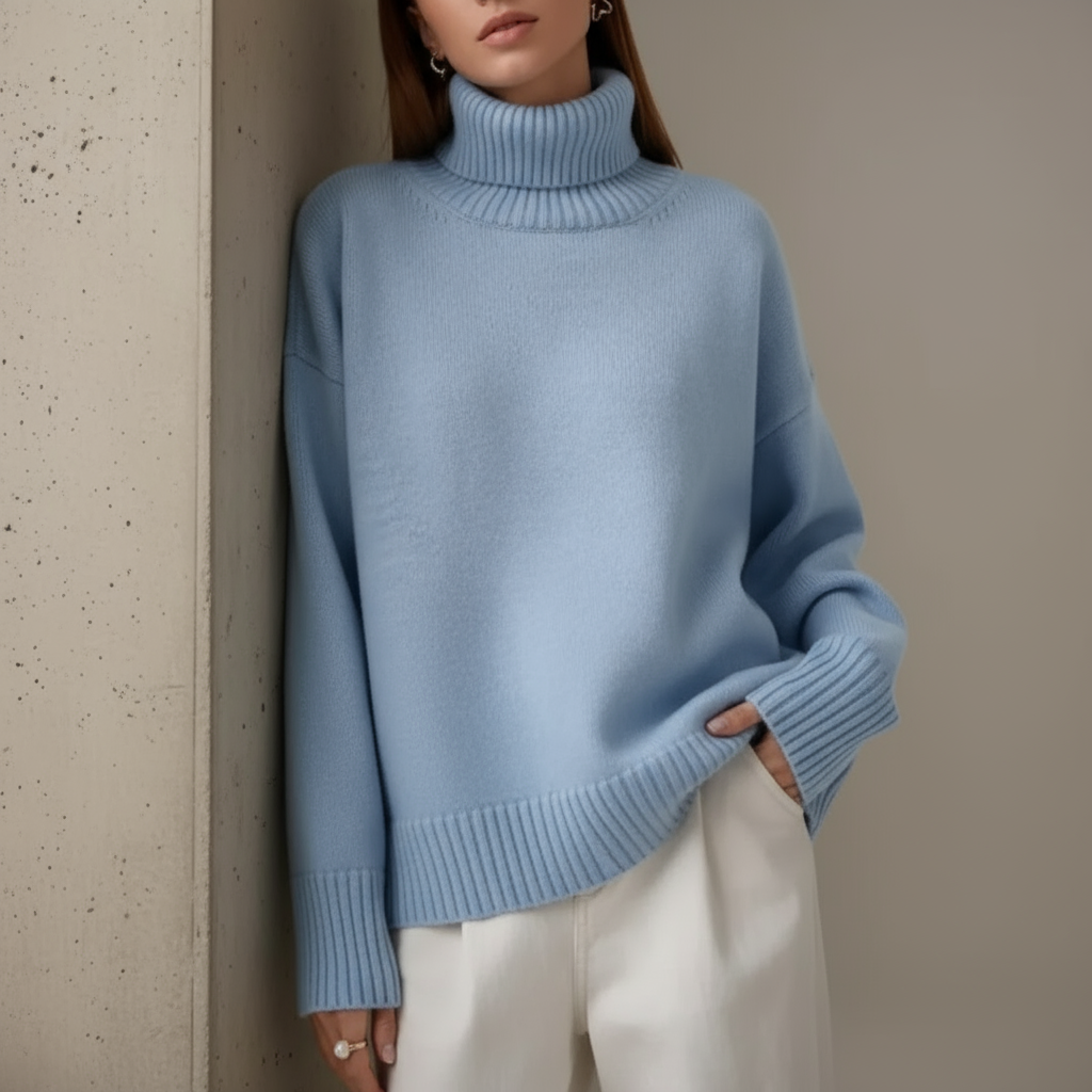 Lindsay Dolcevita Oversize in Morbido Tessuto