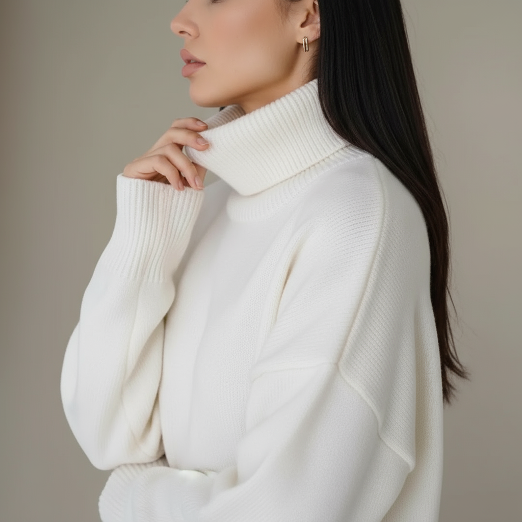 Lindsay Dolcevita Oversize in Morbido Tessuto